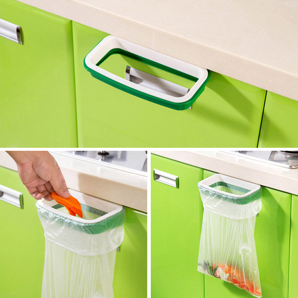 Hanging Kitchen Cabinet Door Trash Rack Style Storage Garbage Bags kitchen organizer rack the goods for kitchen keuken organizer